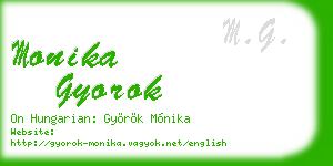monika gyorok business card