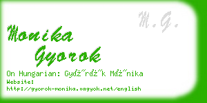 monika gyorok business card